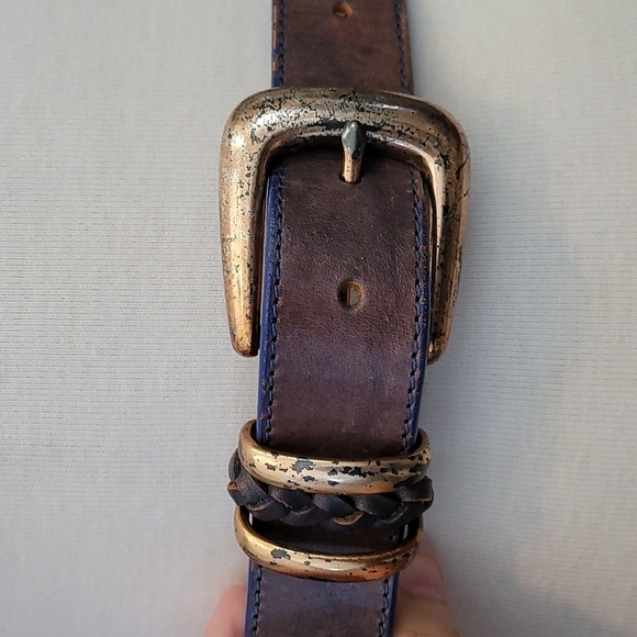 Vintage Brighton Brown Leather Belt main image 4